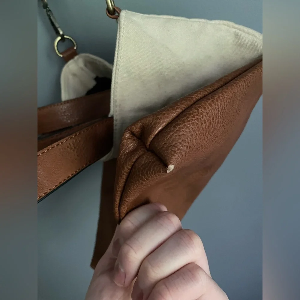 Free People Canvas Vegan Leather Tote Bag - Picture 3 of 6